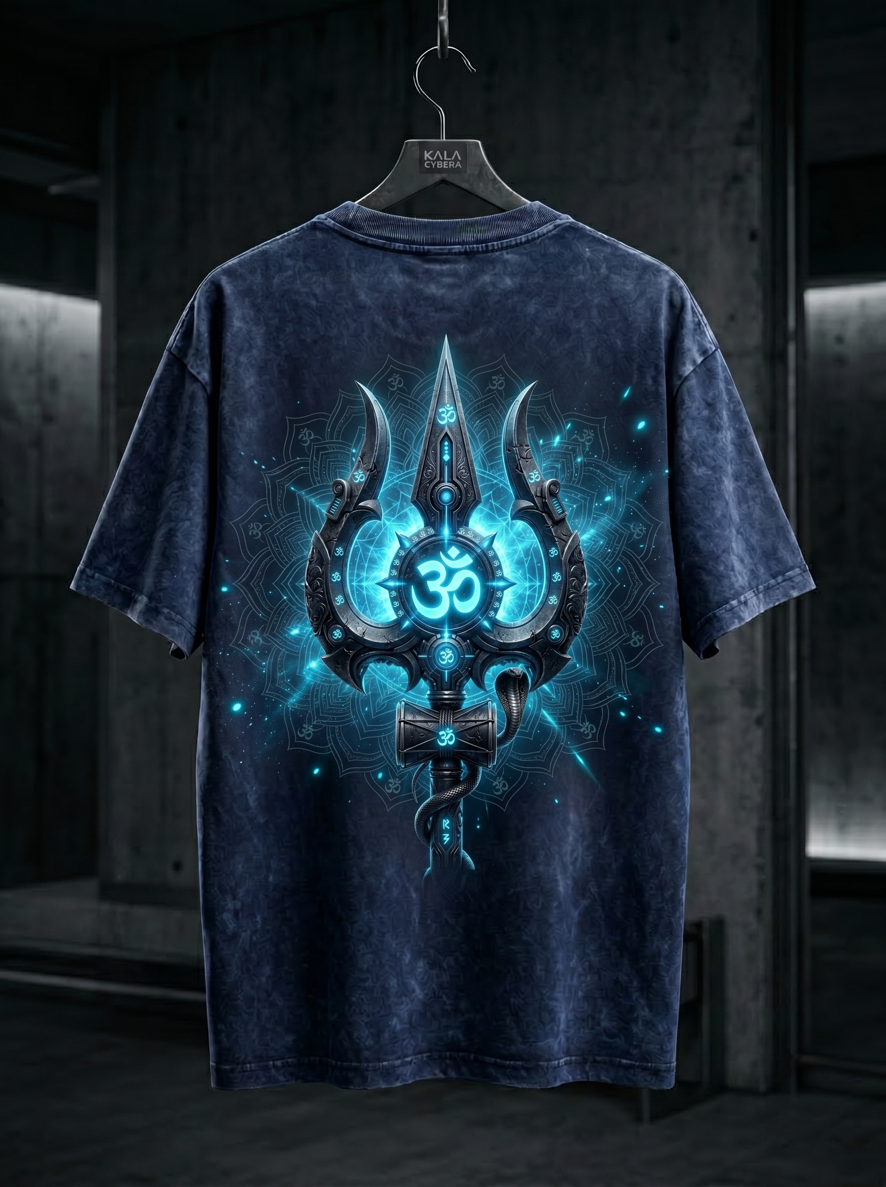Trishul Glow Edition Acid Wash Oversized Tee - Image 9
